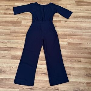 Women’s 3/4” Sleeves Jumpsuit Navy Blue Size M NWOT
